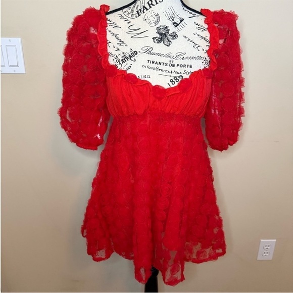 For Love And Lemons Red Mini Dress - Picture 10 of 10